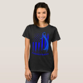Hydrocephalus Survivor Überwindung des Bewusstsein T-Shirt (Vorne ganz)