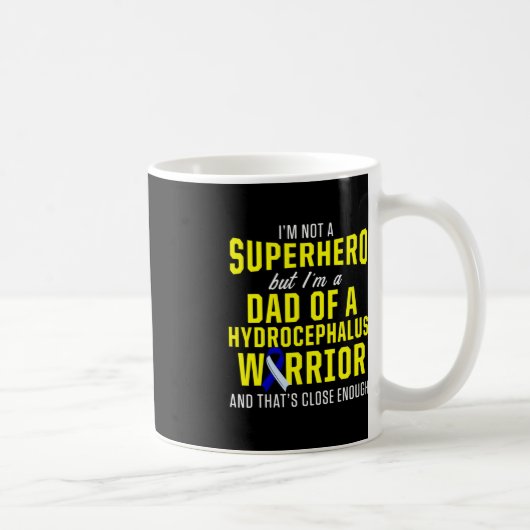 Hydrocephalus Survivor Vater Hero Awareness Warrie Kaffeetasse (Rechts)