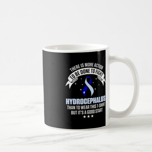 Hydrocephalus Survivor Wear Awareness Warrier Kaffeetasse (Rechts)