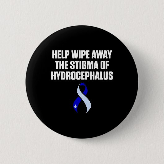 Hydrocephalus Survivor Wipe Awareness Warrier Button (Vorderseite)