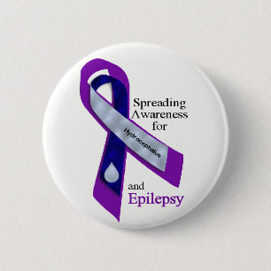 Hydrocephalus-und Epilepsie-Knopf Button