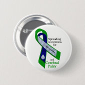 Hydrocephalus-und zerebrale Lähmungs-Knopf Button (Vorne & Hinten)