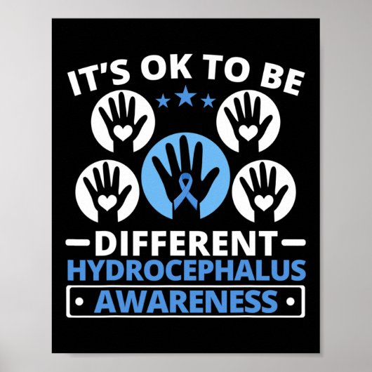 Hydrocephalus Warrior Brain Tumor Hydrocephalus Aw Poster (Vorne)