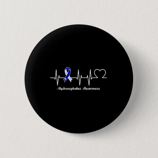 Hydrocephalus Warrior Button (Vorderseite)
