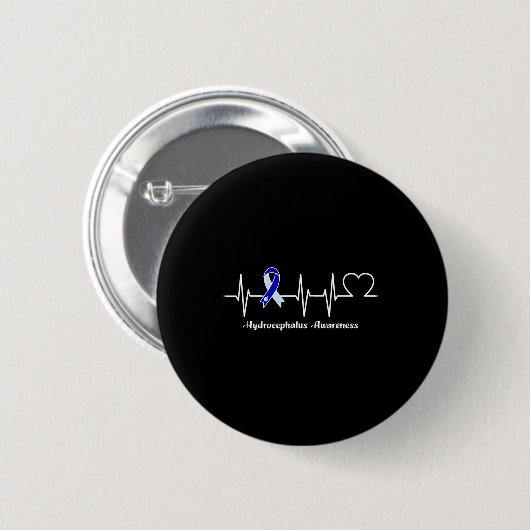 Hydrocephalus Warrior Button (Vorne & Hinten)