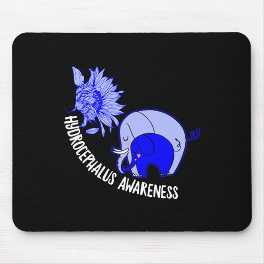 Hydrocephalus Warrior Elephant Hydrocephalus Aware Mousepad (Vorne)