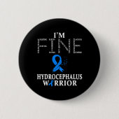 Hydrocephalus Warrior I Button (Vorderseite)