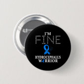 Hydrocephalus Warrior I Button (Vorne & Hinten)