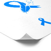 Hydrocephalus Warrior I'm Fine Feather Poster (Ecke)