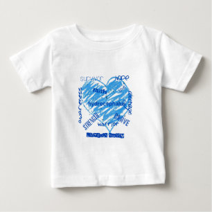 Hydrocephalusbewusstseins-Marienkäferschwarm Baby T-shirt
