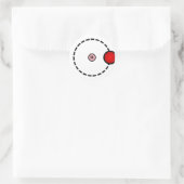 Hydrogen Atom Runder Aufkleber (Tasche)