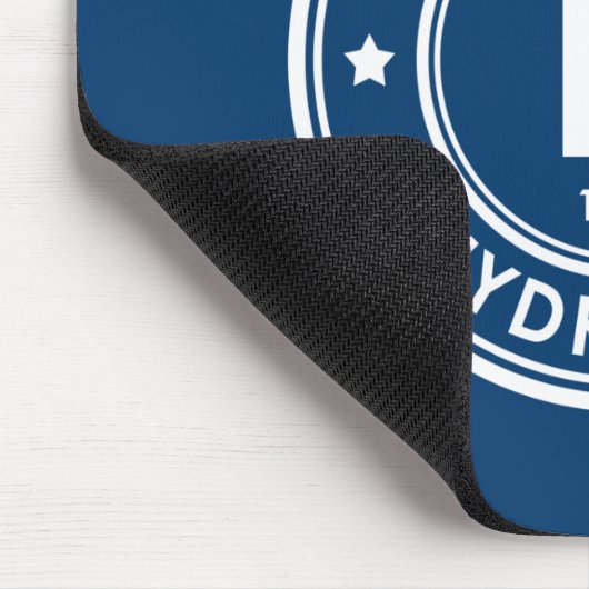 Hydrogen Element Blue Mouse Pad Mousepad (Ecke)