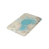 Hydrografischer Karte See Mendota Badematte (Schrägansicht)