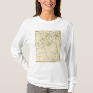 Hydrografisches Becken von Fluss Mississipi T-Shirt