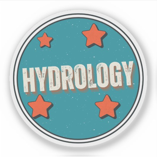 Hydrologie Aufkleber (Vorderseite)
