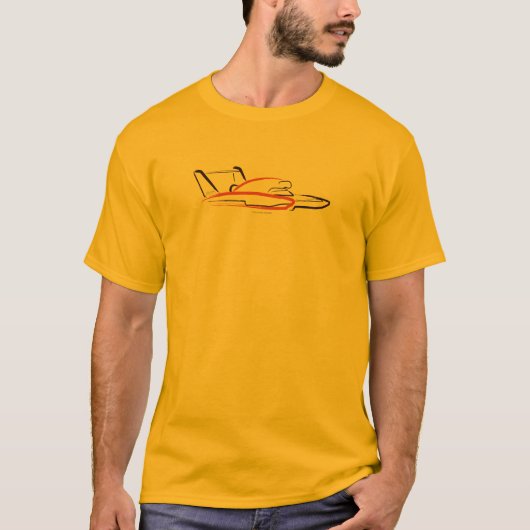 Hydroplane 01 Gold Front T-Shirt (Vorderseite)