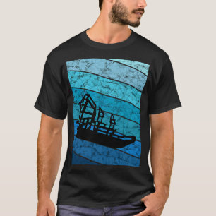 Hydroplane Sumpf Retro Vintag Ocean Fanbo T-Shirt