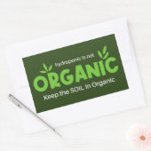 Hydropon ist nicht Bio Behalten Boden in Bio Rechteckiger Aufkleber (Umschlag)