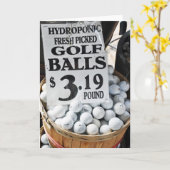 Hydroponic Golf Balls Gruß Karte (Gelbe Blume)
