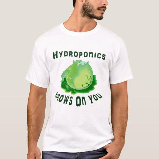 Hydroponik wächst auf Ihrem Salat T-Shirt (Vorderseite)