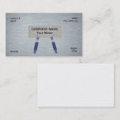 Hydrozylinderkonzept Visitenkarte (Vorne/Hinten)