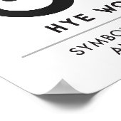 Hye Won Hye | Andikra - Symbol für Ausdauer Poster (Ecke)