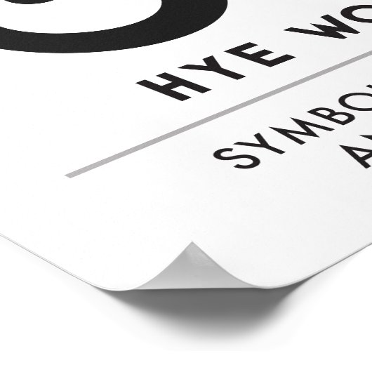 Hye Won Hye | Andikra - Symbol für Ausdauer Poster (Ecke)