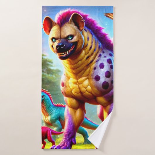 Hyena Art Badehandtuch (Badehandtuch)