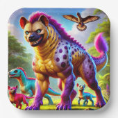 Hyena Art Pappteller (Vorderseite)