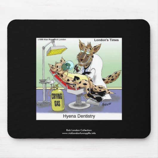 Hyena Dentistry Cartoon Funny Quality Mouse Pad Mousepad (Vorne)
