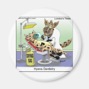 Hyena Dentistry Funny Gifts, T-Shirts & Sammlerstü Magnet