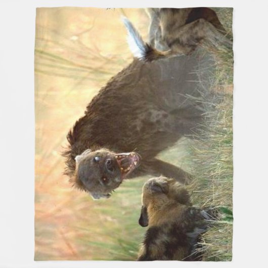 HYENA FLEECEDECKE (Vorderseite)