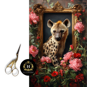 Hyena Floral Jinx Decoupage Tissue Paper Seidenpapier