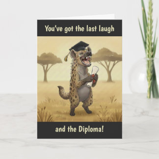 Hyena Graduation Card Karte