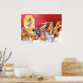 Hyena lachen poster (Küche)