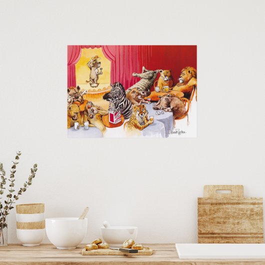 Hyena lachen poster (Küche)