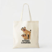 Hyena Lowena Funny Animal Hyena Pun Tragetasche (Vorne)