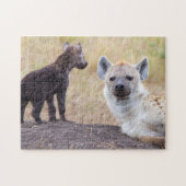 Hyena mit einer jungen puzzle (Horizontal)