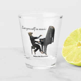 Hyena Piano Music Player Fantasie Showglas Schnapsglas