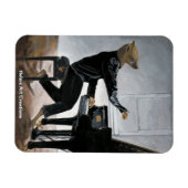 Hyena Piano Music Player Fantasy Art Foto Magnet (Horizontal)