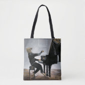 Hyena Piano Music Player Fantasy Art Graphic Tasch Tasche (Vorderseite)