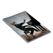 Hyena Piano Music Player Fantasy Spirale Notebook Notizblock (Rechte Seite)