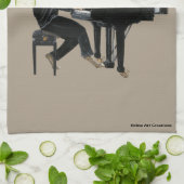 Hyena Piano Musik Pianist Fantasy Kittuch Geschirrtuch (Gefaltet)