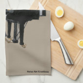 Hyena Piano Musik Pianist Fantasy Kittuch Geschirrtuch (Viertel Falte)