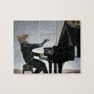 Hyena Piano Musik Player Fantasy Art Kleines Puzzl Puzzle