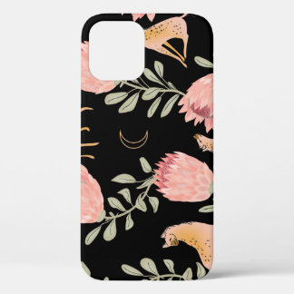 Hyena & Protea: Dunkles Vintages Muster Case-Mate iPhone Hülle