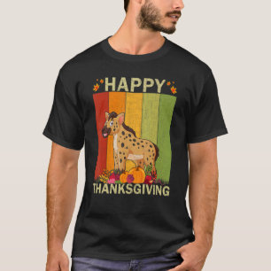Hyena Retro Graphics Family Matching Erntedank T-Shirt