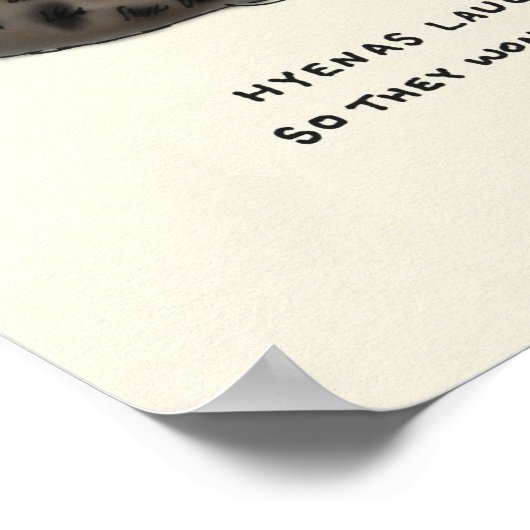 Hyena trivia poster (Ecke)