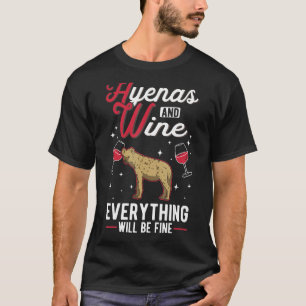 Hyena und Wine Aardwolf Gepunktet Hyena T-Shirt