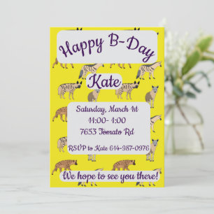 Hyenas Happy Birthday Einladung